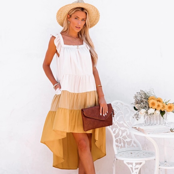 Vici Dresses & Skirts - Melody of Summer High Low Tiered Midi Dress
